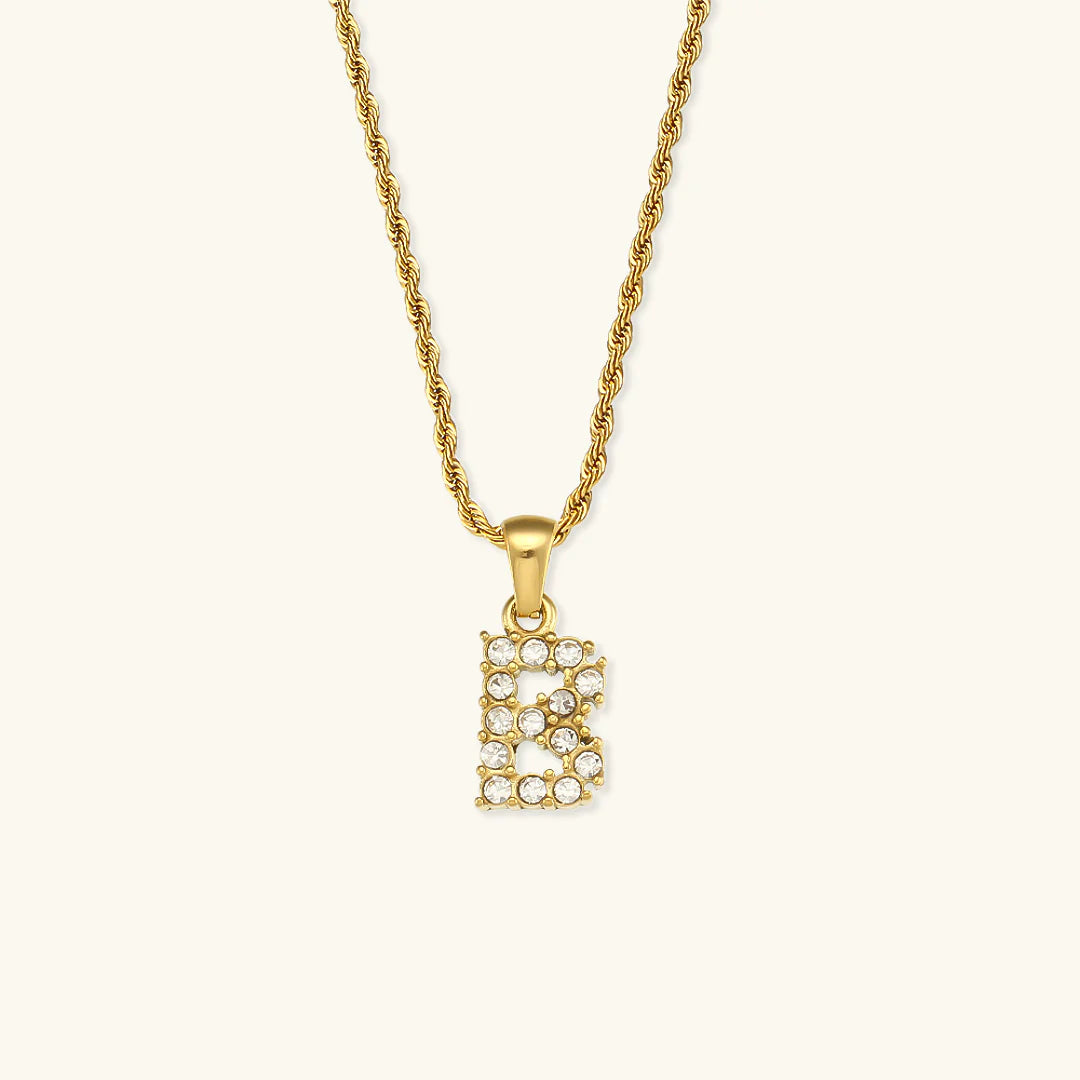 Necklace 'shining letter'