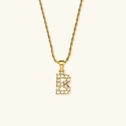 Necklace 'shining letter'