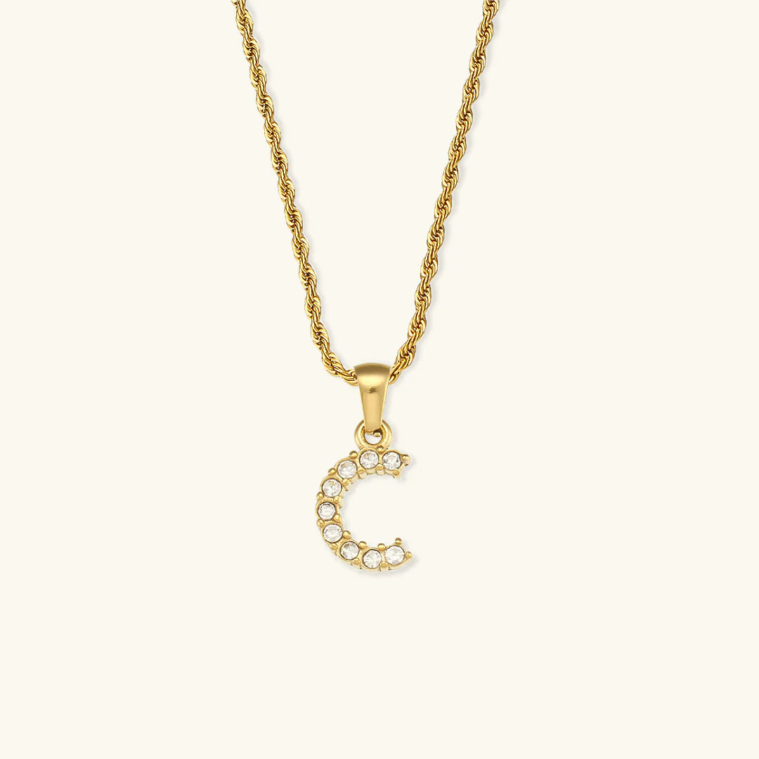Necklace 'shining letter'