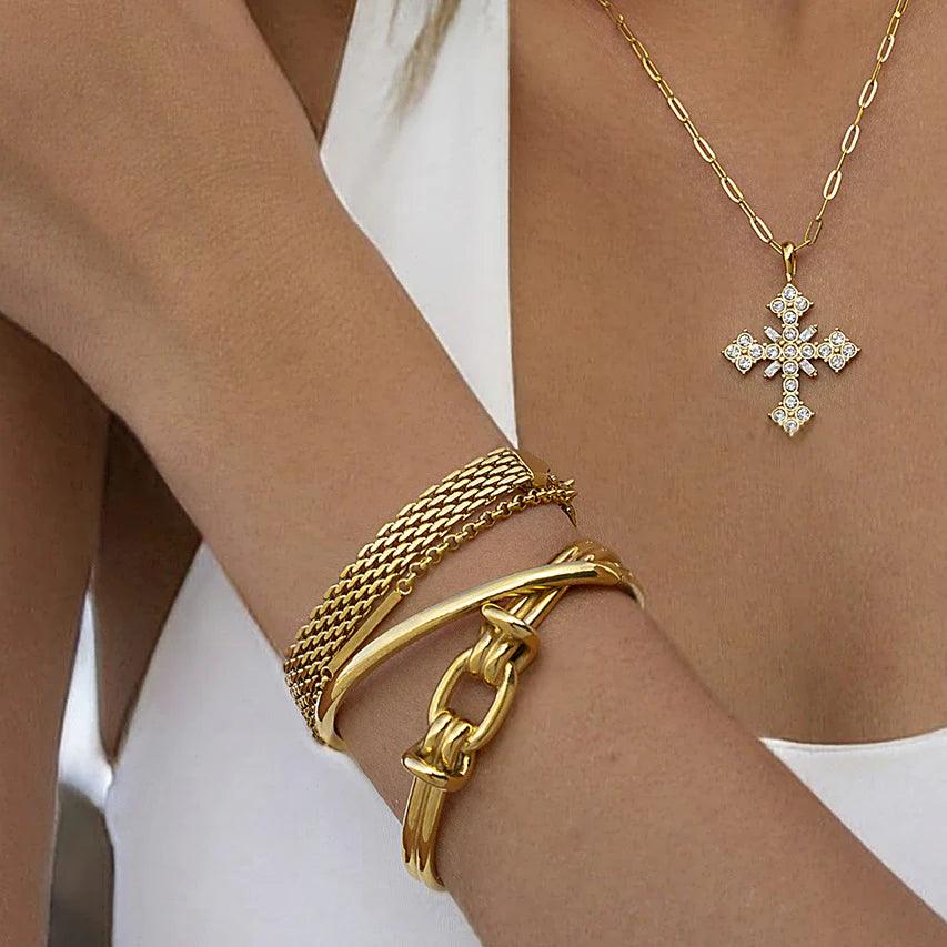 Apyrankė "Knot Cuff Bangle" - Emberly