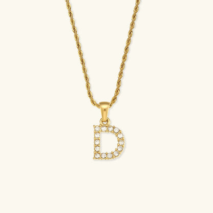 Necklace 'shining letter'