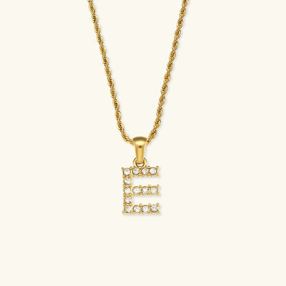 Necklace 'shining letter'