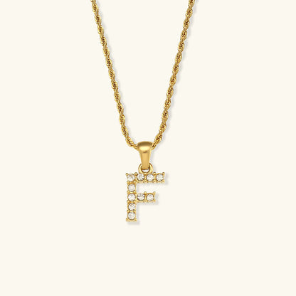 Necklace 'shining letter'