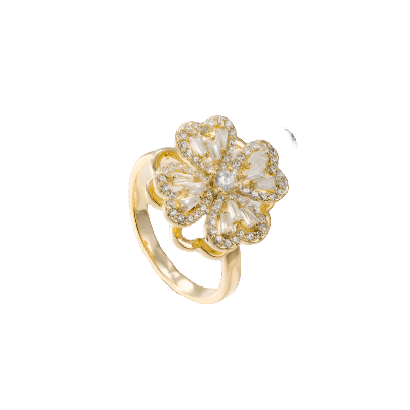 Žiedas "Floral Bloom Crystal" - Emberly