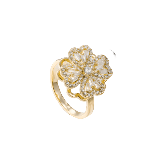 Žiedas "Floral Bloom Crystal" - Emberly