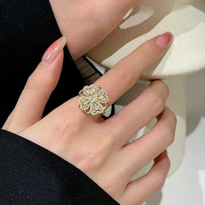 Žiedas "Floral Bloom Crystal" - Emberly