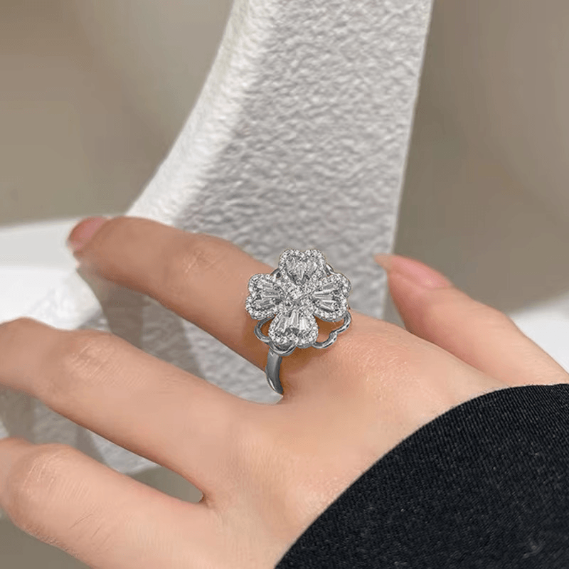 Žiedas "Floral Bloom Crystal" - Emberly