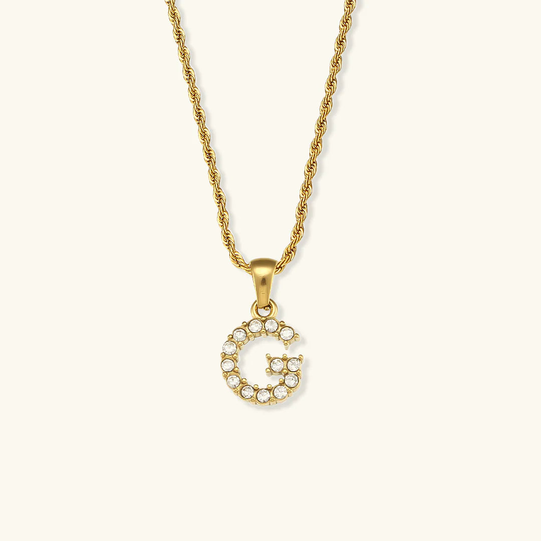 Necklace 'shining letter'