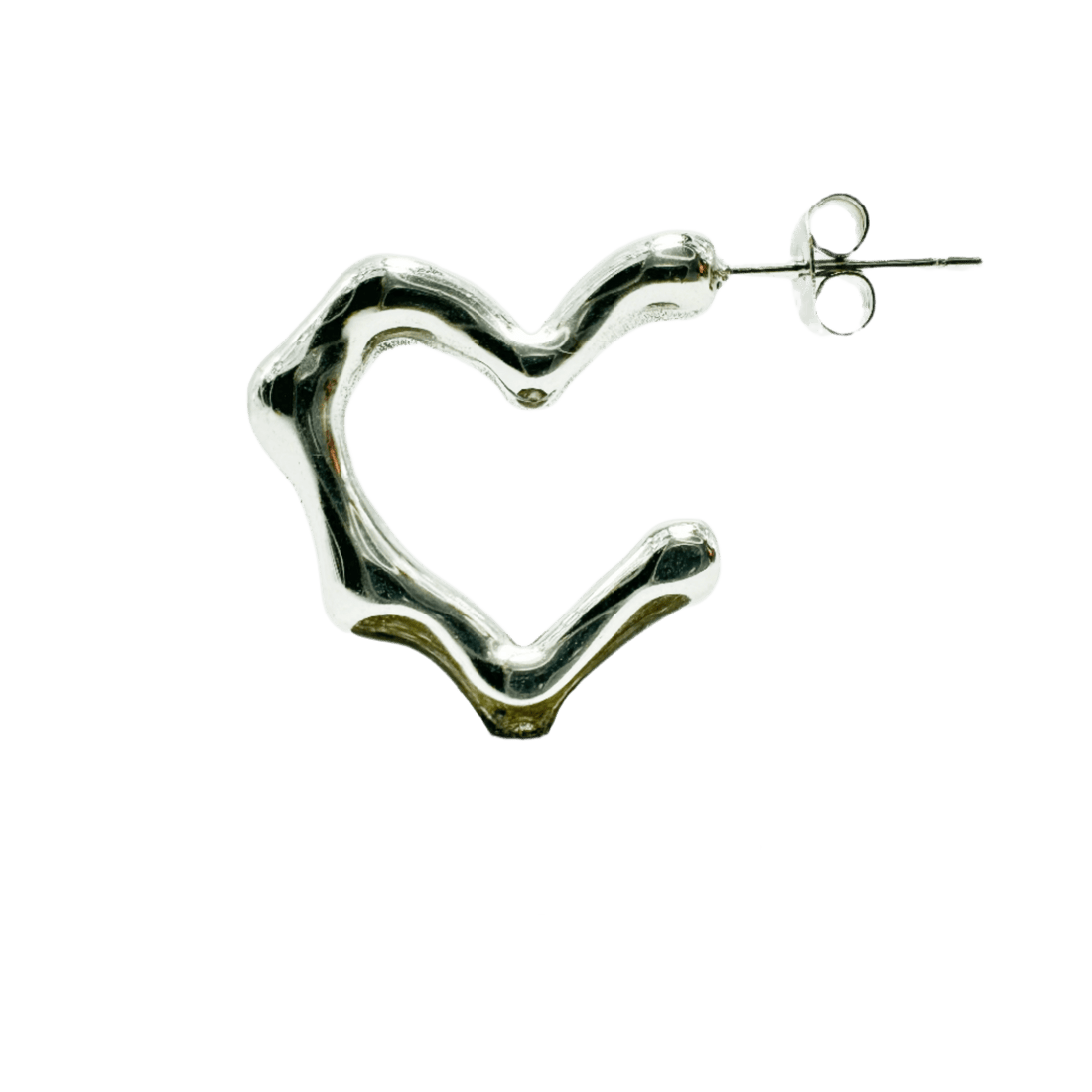 Auskarai "Heart Hoops" - Emberly