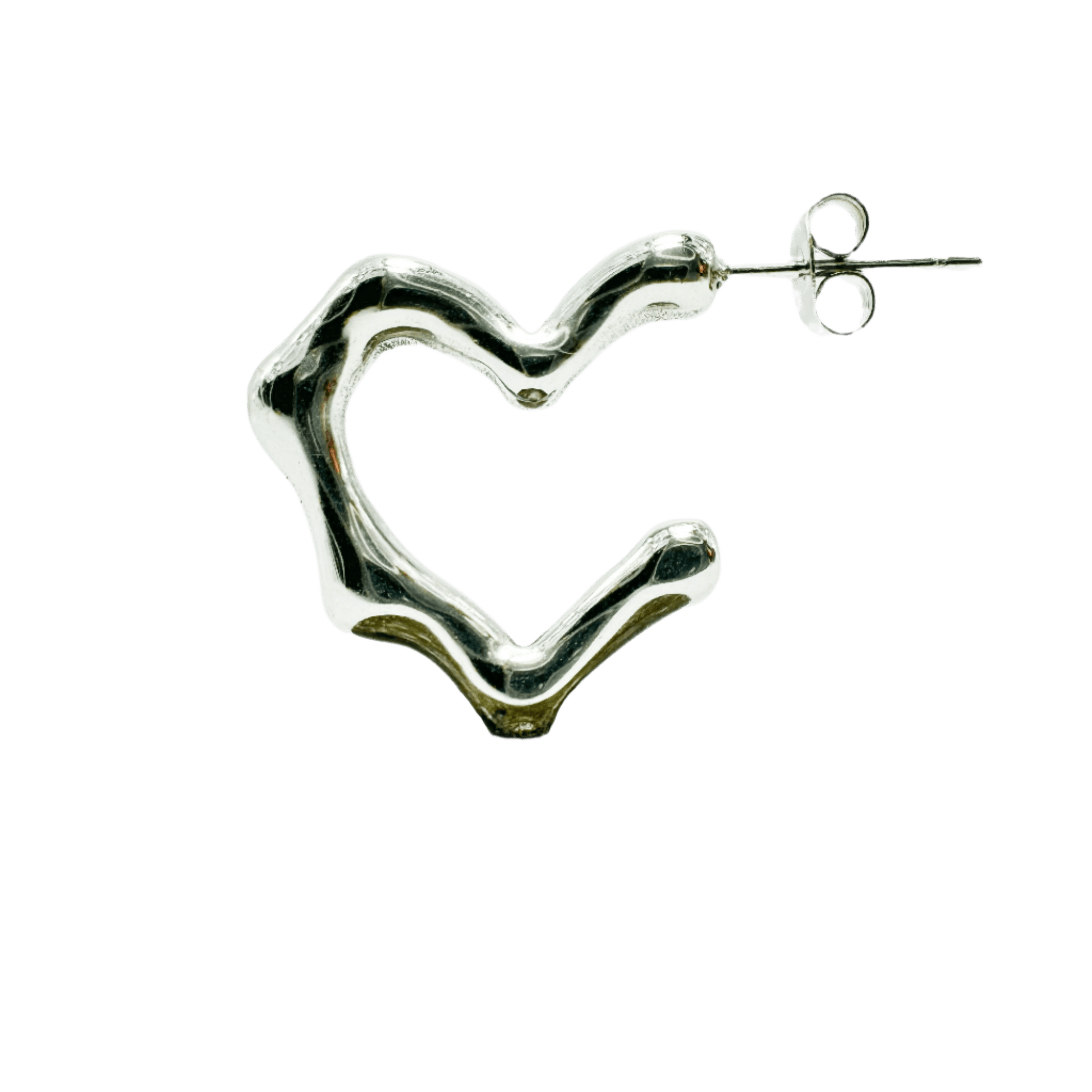 Auskarai "Heart Hoops" - Emberly