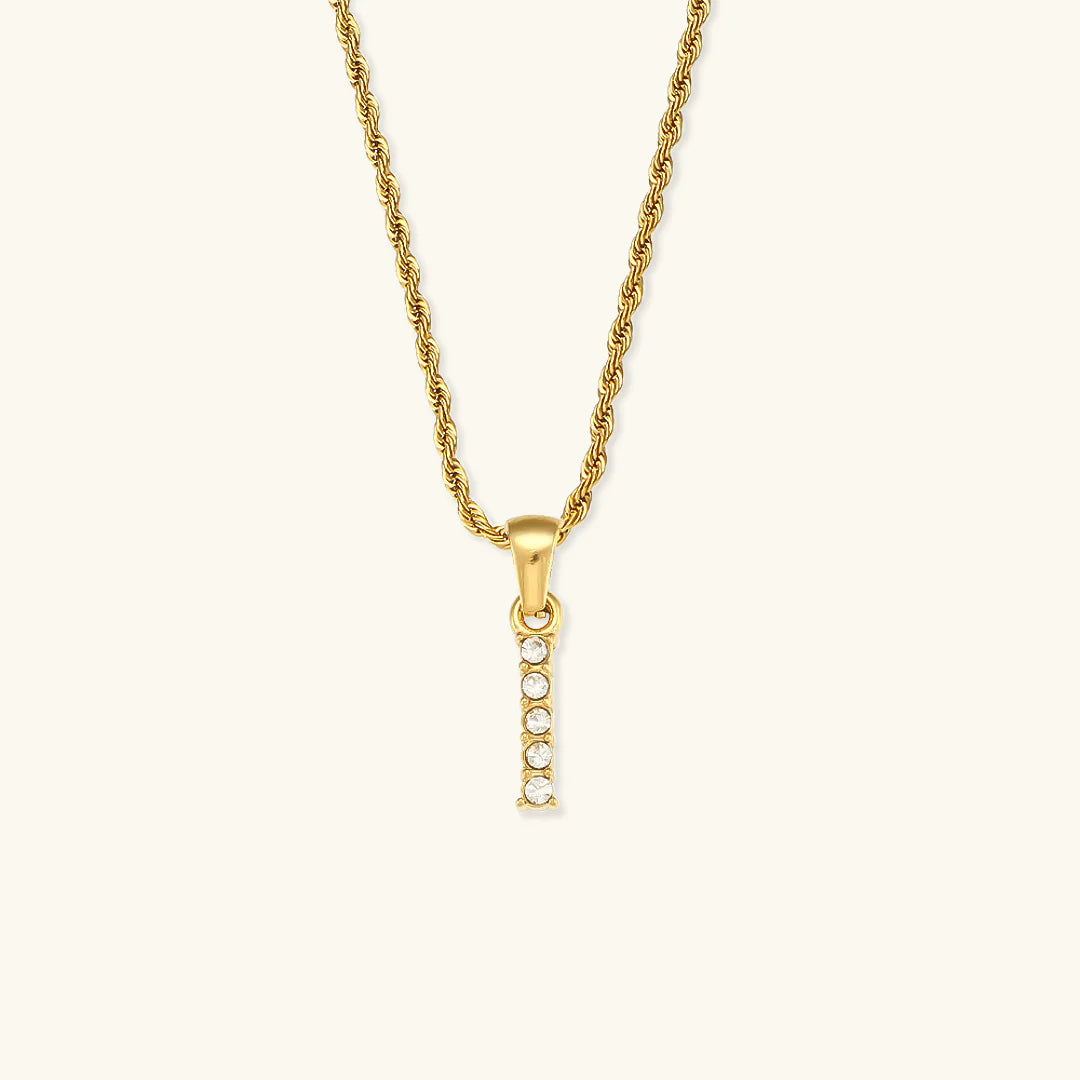Necklace 'shining letter'