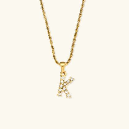 Necklace 'shining letter'