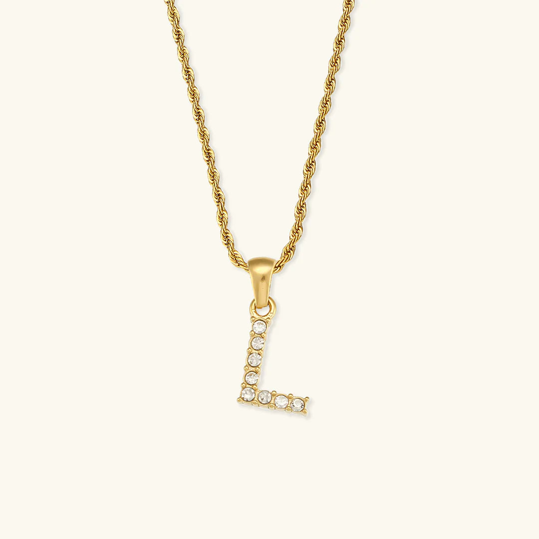 Necklace 'shining letter'