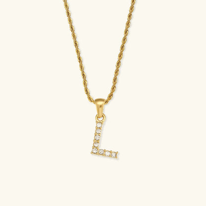 Necklace 'shining letter'