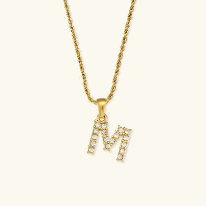 Necklace 'shining letter'