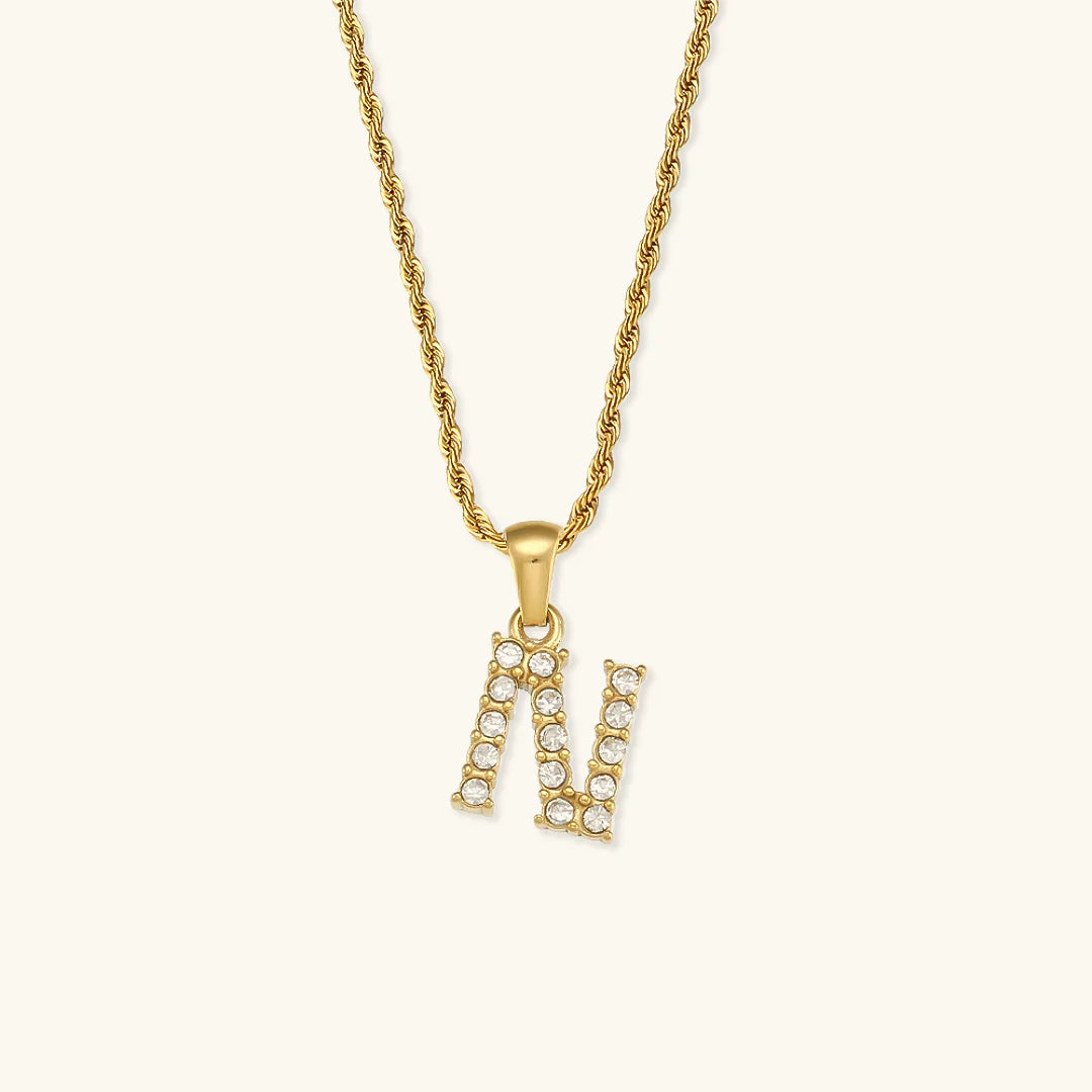 Necklace 'shining letter'
