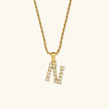 Necklace 'shining letter'
