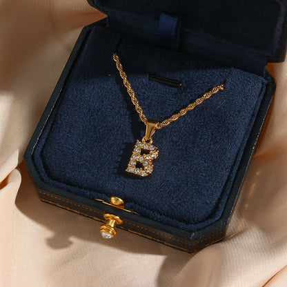 Necklace 'shining letter'