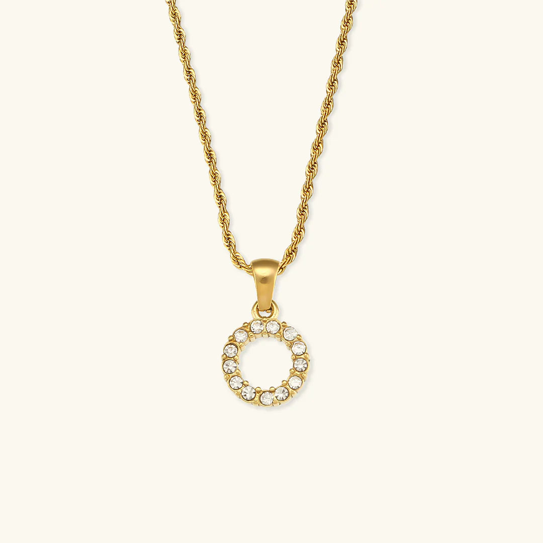 Necklace 'shining letter'