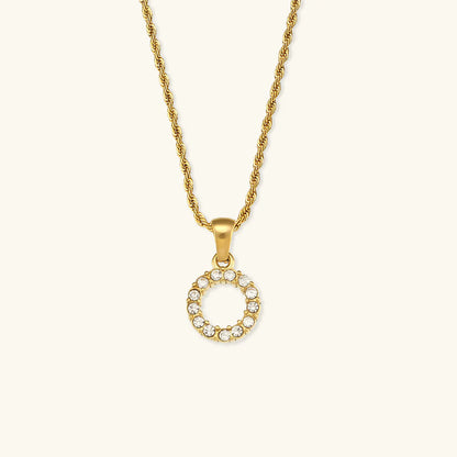 Necklace 'shining letter'