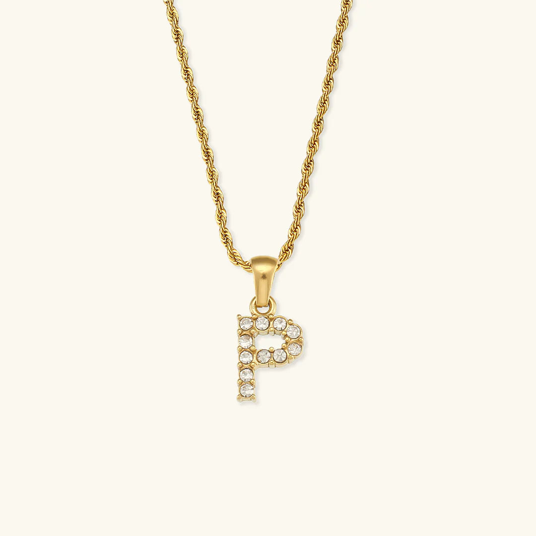 Necklace 'shining letter'