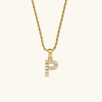 Necklace 'shining letter'