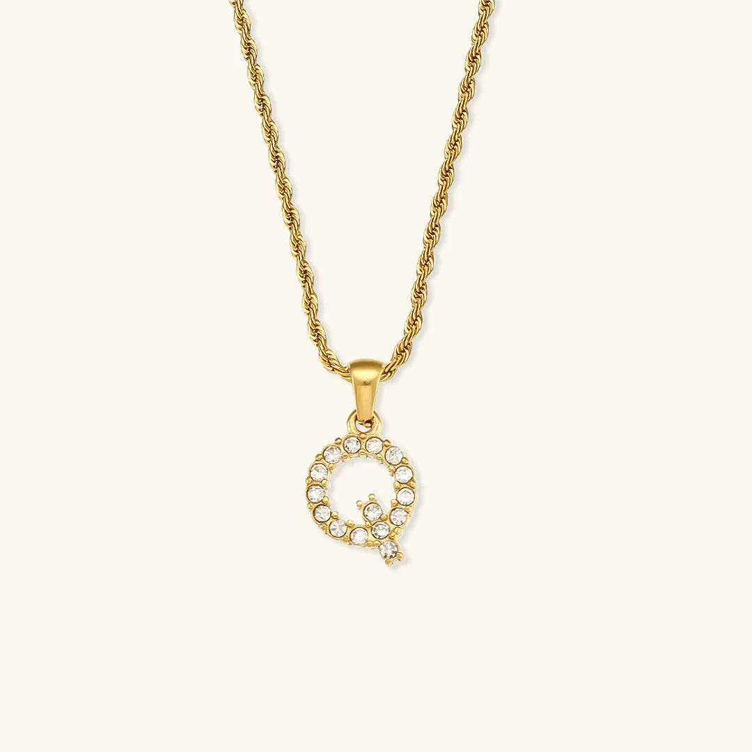 Necklace 'shining letter'