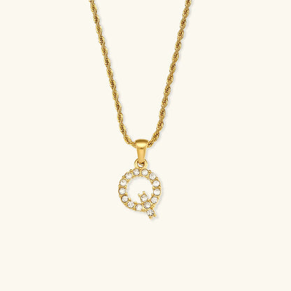 Necklace 'shining letter'