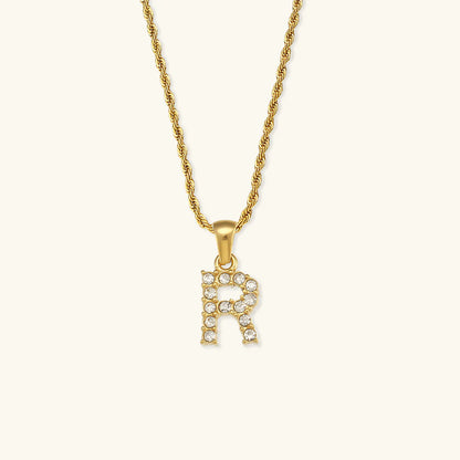 Necklace 'shining letter'