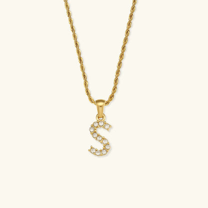 Necklace 'shining letter'