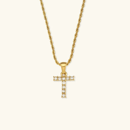 Necklace 'shining letter'