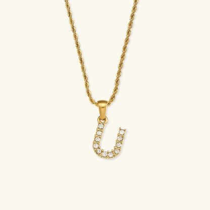 Necklace 'shining letter'