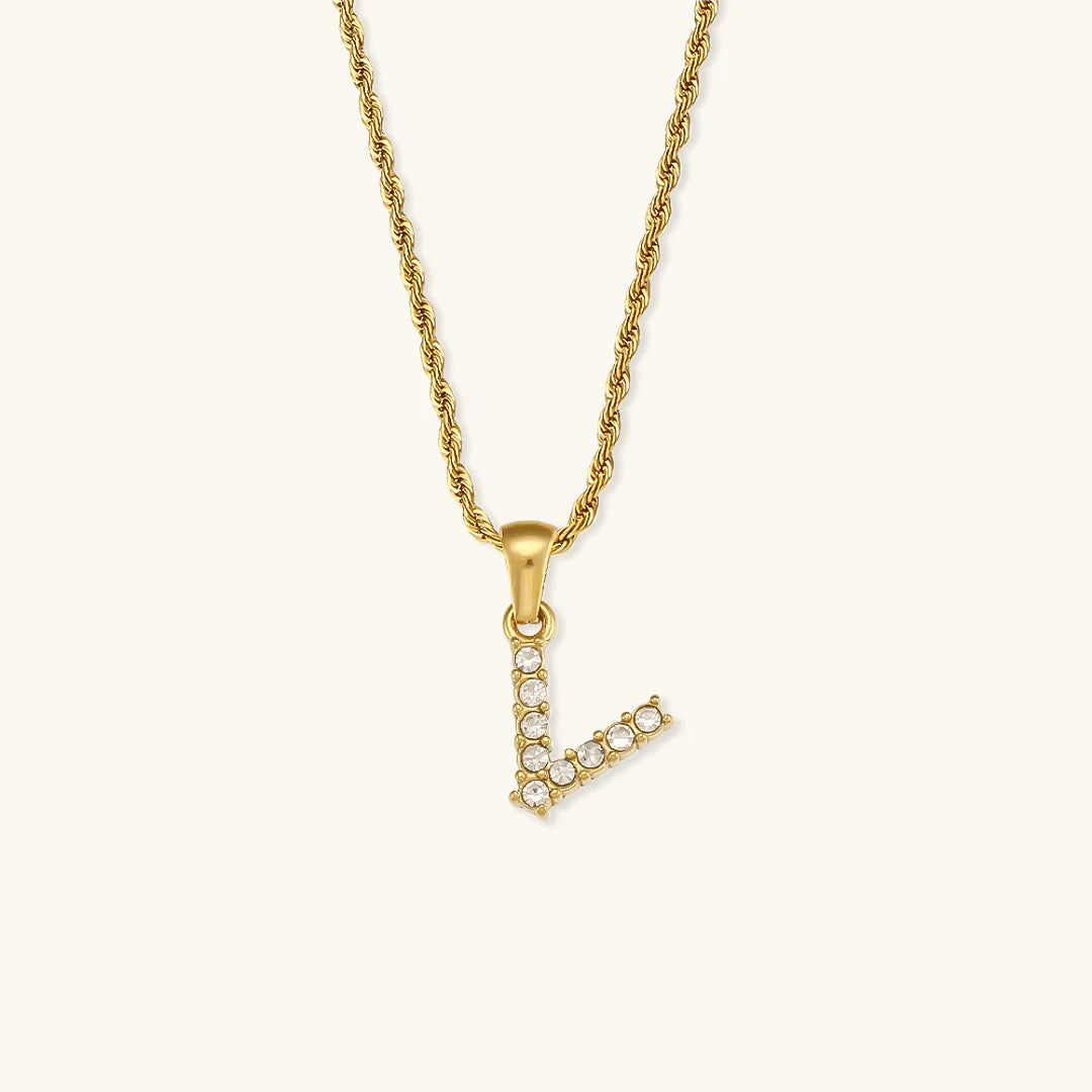 Necklace 'shining letter'