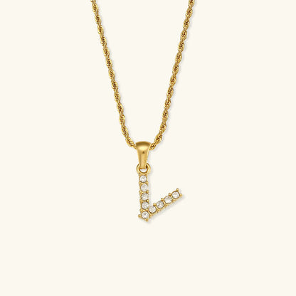 Necklace 'shining letter'