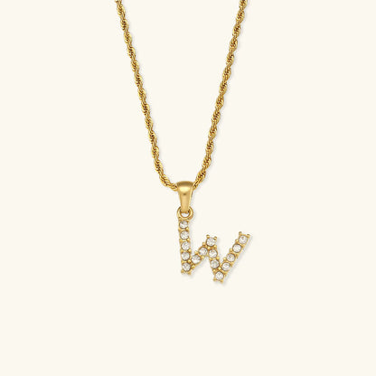 Necklace 'shining letter'