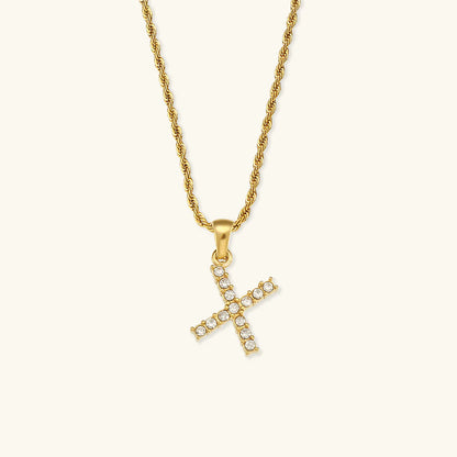 Necklace 'shining letter'