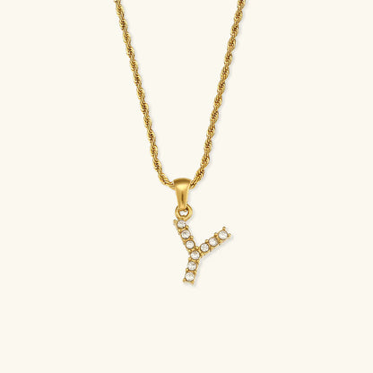 Necklace 'shining letter'