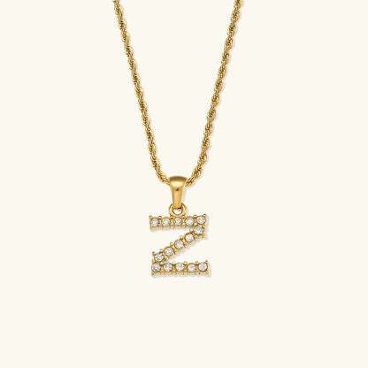 Necklace 'shining letter'